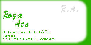 roza ats business card